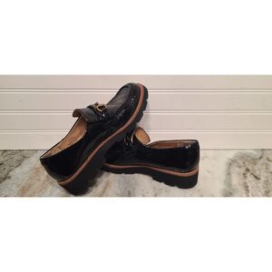 Sofft Womens Prewitt Black Patent Leather Loafers Size 7 NWT